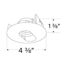 Load image into Gallery viewer, Pex™ 3&quot; Round Adjustable Slot Aperture - line drawing.
