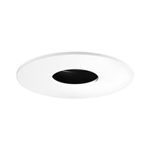 Load image into Gallery viewer, Pex™ 4&quot; Round Adjustable Pinhole in Black with White Trim.
