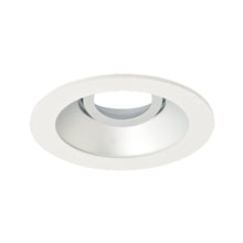 Load image into Gallery viewer, Pex™ 4&quot; Round Adjustable Reflector in Haze with White Trim (Clear Glass Lens).
