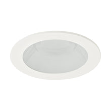 Load image into Gallery viewer, Pex™ 4&quot; Round Adjustable Reflector in Chrome with White Trim (Frosted Lens).
