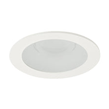 Load image into Gallery viewer, Pex™ 4&quot; Round Adjustable Reflector in Haze with White Trim (Frosted Lens).
