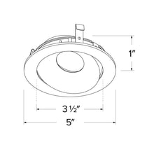 Load image into Gallery viewer, Pex™ 4&quot; Round Directional Gimbal - line drawing.
