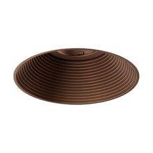 Load image into Gallery viewer, Pex™ 4&quot; Round Trimless Adjustable Baffle Trim in Bronze.
