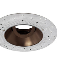 Load image into Gallery viewer, Pex™ 4&quot; Round Trimless Adjustable Smooth Reflector Trim in Detail.
