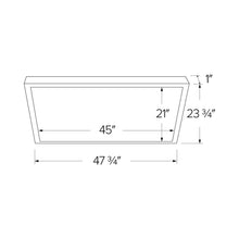 Load image into Gallery viewer, Sky Panels XL with 5-CCT Switch LED Ceiling Light - line drawing.
