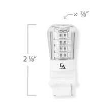 Load image into Gallery viewer, Emeryallen Amber S8 Wedge Base 12V Mini LED Bulb - line drawing.
