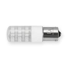 Load image into Gallery viewer, Emeryallen Amber Single Contact Bayonet Base 12V Mini LED Bulb in Detail.
