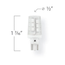 Load image into Gallery viewer, Emeryallen Amber T5 / Wedge Base 12V LED Bulb - line drawing.
