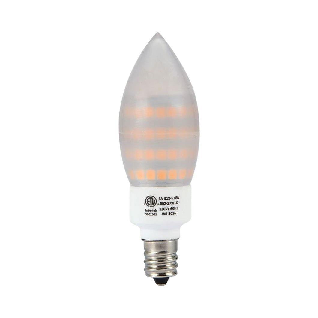 Emeryallen Candelabra Base 120V Candle Mini LED Bulb (2700K).