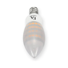 Load image into Gallery viewer, Emeryallen Candelabra Base 120V Candle Mini LED Bulb in Detail.
