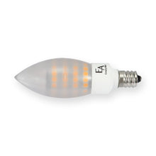 Load image into Gallery viewer, Emeryallen Candelabra Base 120V Candle Mini LED Bulb in Detail.
