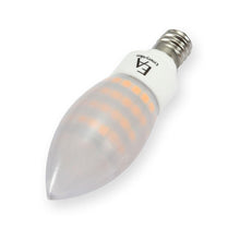 Load image into Gallery viewer, Emeryallen Candelabra Base 120V Candle Mini LED Bulb in Detail.
