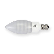Load image into Gallery viewer, Emeryallen Candelabra Base Amber Mini LED Bulb in Detail.
