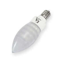 Load image into Gallery viewer, Emeryallen Candelabra Base Amber Mini LED Bulb in Detail.
