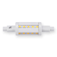 Load image into Gallery viewer, Emeryallen Double Ended R7S 120V Dimmable Mini LED Bulb in Detail.
