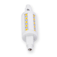Load image into Gallery viewer, Emeryallen Double Ended R7S 120V Dimmable Mini LED Bulb in Detail.
