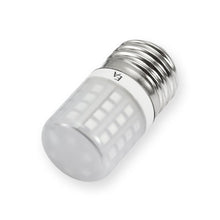Load image into Gallery viewer, Emeryallen E26 Squatty Base 120V Amber Mini LED Bulb in Detail.
