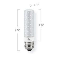 Load image into Gallery viewer, Emeryallen E26 Squatty Base 120V Amber Mini LED Bulb - line drawing.
