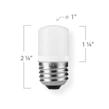 Load image into Gallery viewer, Emeryallen E26 Squatty Base 120V COB Mini LED Bulb - line drawing.
