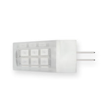 Load image into Gallery viewer, Emeryallen G4 Bi Pin Base 12V Amber Mini LED Bulb in Detail.
