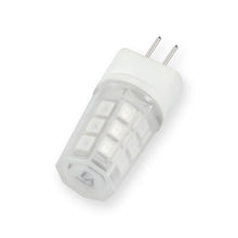 Load image into Gallery viewer, Emeryallen G4 Bi Pin Base 12V Amber Mini LED Bulb in Detail.
