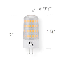 Load image into Gallery viewer, Emeryallen G4 Bi Pin Base 12V Mini LED Bulb - line drawing.

