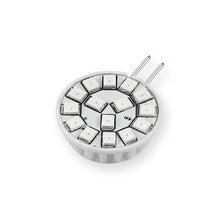 Load image into Gallery viewer, Emeryallen G4 Bi Pin Base 12V Wafer Amber Mini LED Bulb in Detail.
