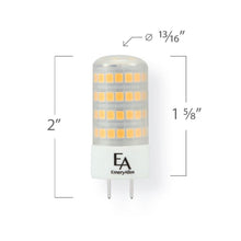 Load image into Gallery viewer, Emeryallen G8 Bi Pin Base 120V Mini LED Bulb - line drawing.
