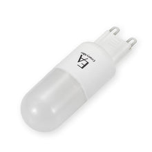 Load image into Gallery viewer, Emeryallen G9 Bi Pin Base 120V DTW Mini LED Bulb in Detail.
