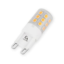 Load image into Gallery viewer, Emeryallen G9 Bi Pin Base 120V Mini LED Bulb in Detail.
