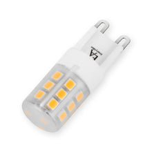 Load image into Gallery viewer, Emeryallen G9 Bi Pin Base 120V Mini LED Bulb in Detail.
