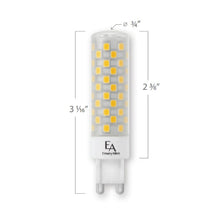 Load image into Gallery viewer, Emeryallen G9 Bi Pin Base 120V Mini LED Bulb - line drawing.
