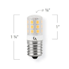 Load image into Gallery viewer, Emeryallen Intermediate Base 120V Mini LED Bulb - line drawing.
