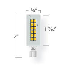 Load image into Gallery viewer, Emeryallen Linear Wedge 12V Mini LED Bulb - line drawing.

