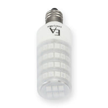 Load image into Gallery viewer, Emeryallen Mini-Can Base 120V Amber Mini LED Bulb in Detail.

