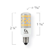 Load image into Gallery viewer, Emeryallen Mini-Can Base 120V Mini LED Bulb - line drawing.
