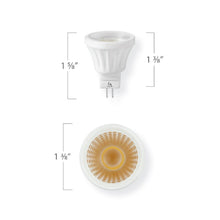 Load image into Gallery viewer, Emeryallen MR11 GU4 Base 12V Mini LED Bulb - line drawing.
