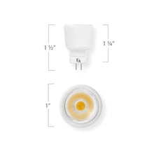 Load image into Gallery viewer, Emeryallen Mr8 G4 Bi Pin Base 12V Mini LED Bulb - line drawing.
