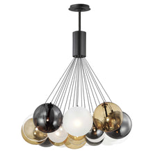 Load image into Gallery viewer, Burst LED Pendant Light in Black/Multicolor (20-Light).
