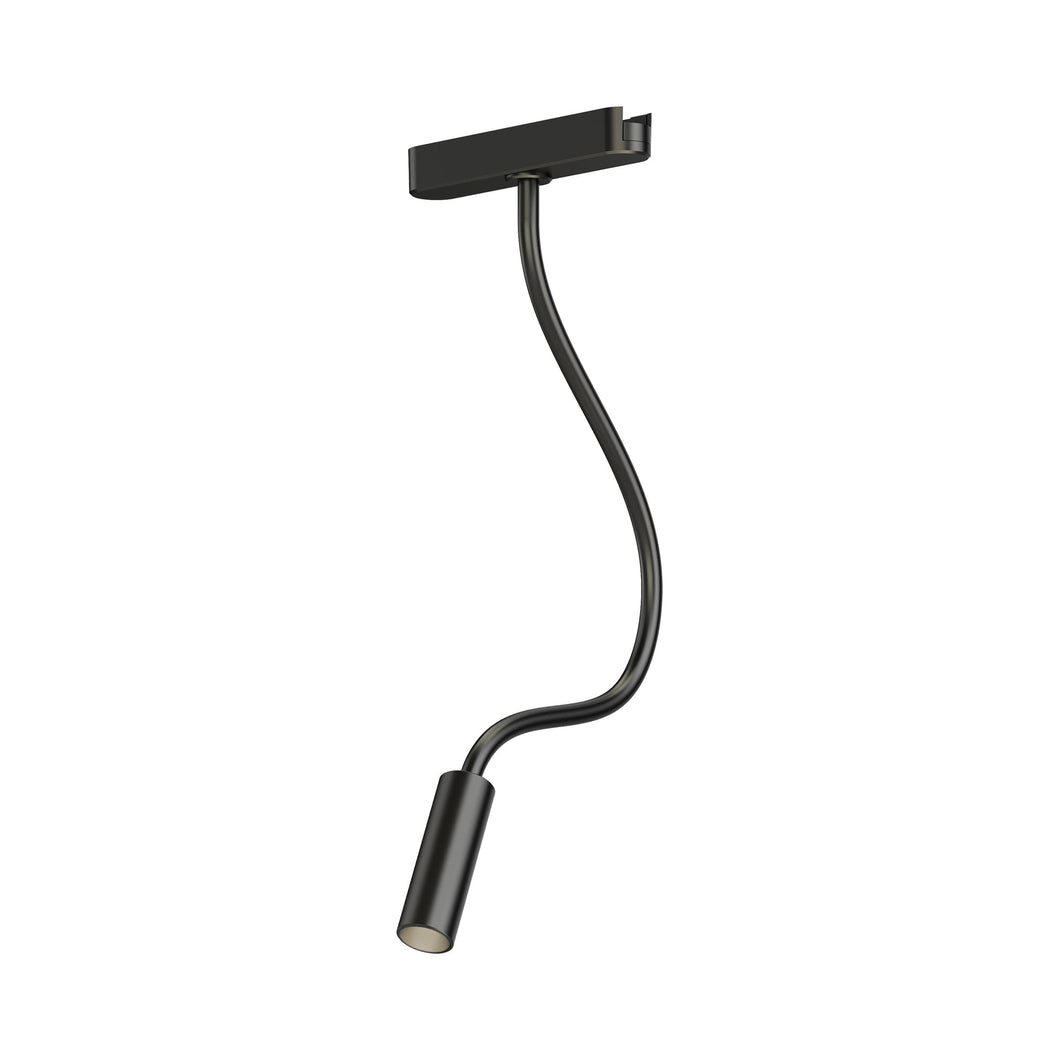 Continuum LED Reading Track Light in Black.