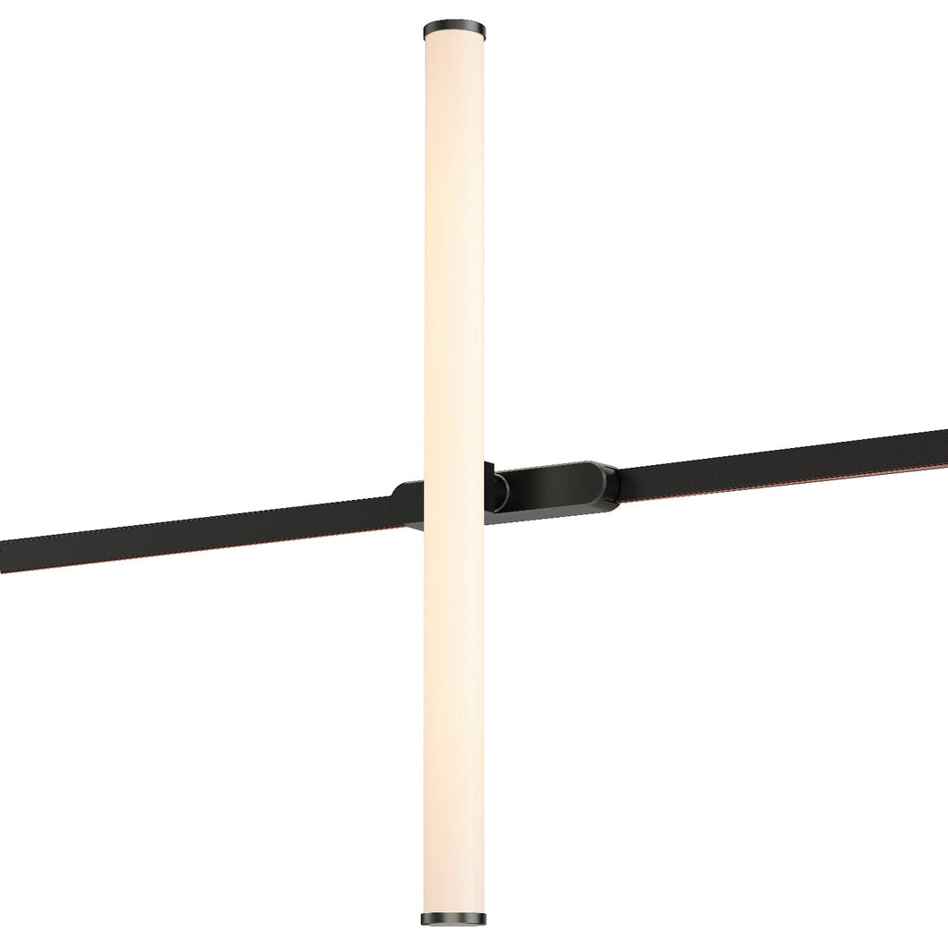 Continuum LED Tube Track Light in Black.
