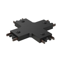 Load image into Gallery viewer, Continuum Track Connector in Black (4-Way X).
