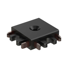 Load image into Gallery viewer, Continuum Track Connector in Black (90 Degree Corner).
