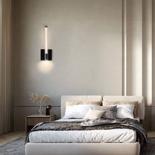 Load image into Gallery viewer, Cortex LED Wall Light in bedroom.

