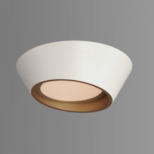 Load image into Gallery viewer, Slant LED Flush Mount Ceiling Light in Detail.
