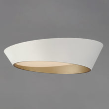Load image into Gallery viewer, Slant LED Flush Mount Ceiling Light in Detail.
