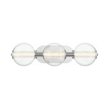 Load image into Gallery viewer, Atomo LED Wall Light in Chrome (3-Light).
