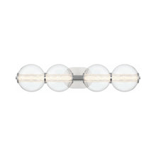 Load image into Gallery viewer, Atomo LED Wall Light in Chrome (4-Light).
