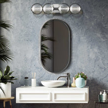 Load image into Gallery viewer, Atomo LED Wall Light in bathroom.
