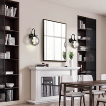 Load image into Gallery viewer, Caswell Outdoor LED Wall Light in living room.
